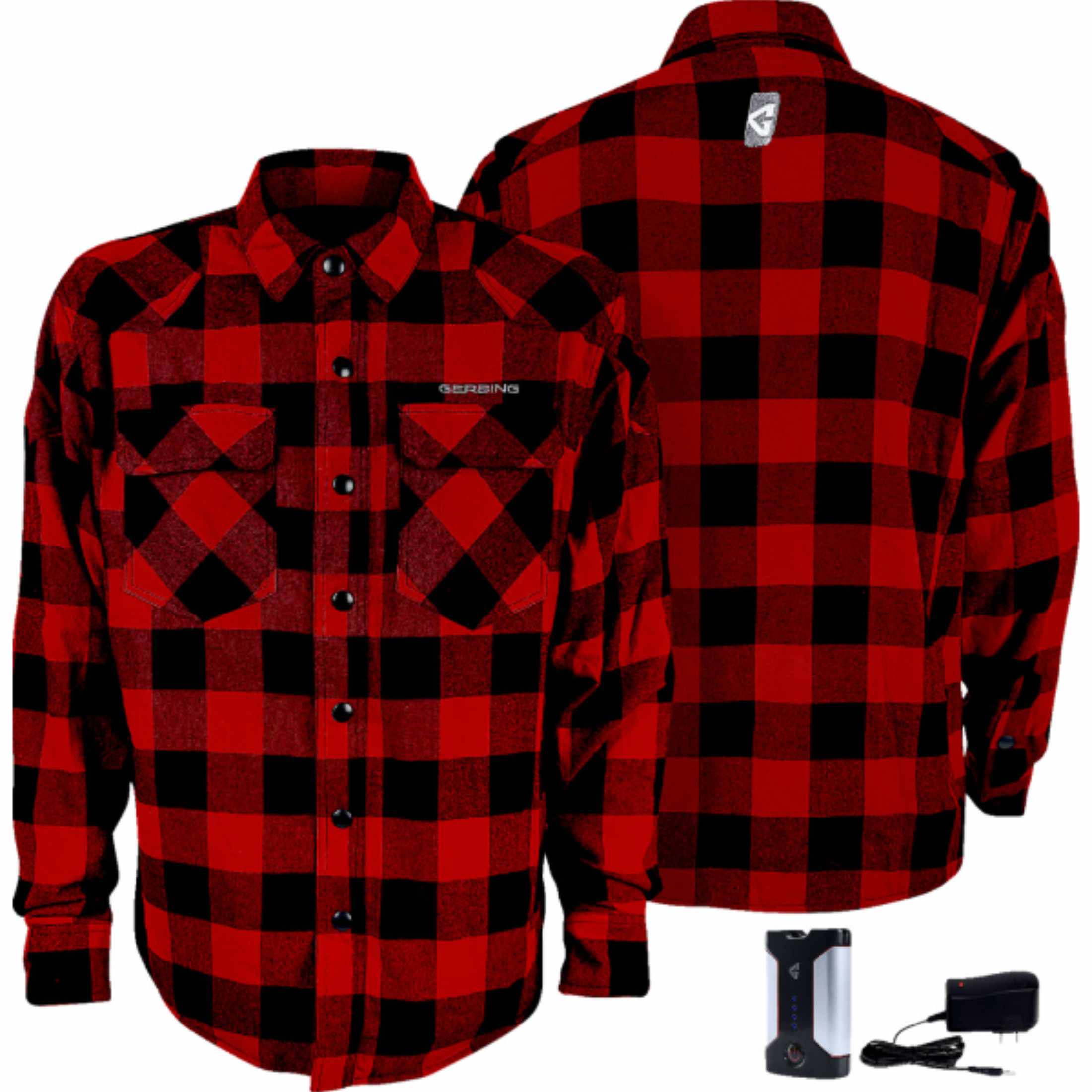 Gerbing Heated Clothing 7 V Battery Flannel Men's Street Jackets